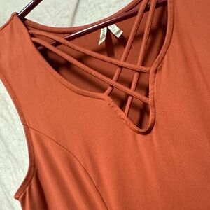 Mudd dress, dusty mauve in color- large , boho